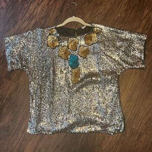 Vintage sequin top